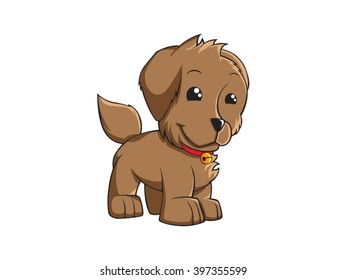 Cute puppy vector art