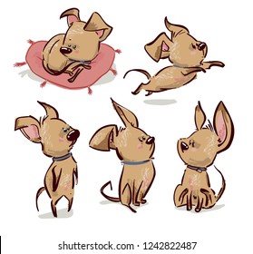 cute puppy vector collection