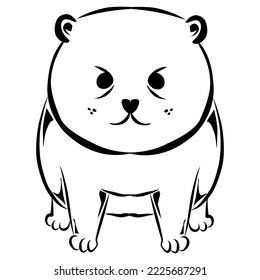 Cute puppy vector design suitable for logos, stickers and more