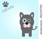 cute puppy vector illustration