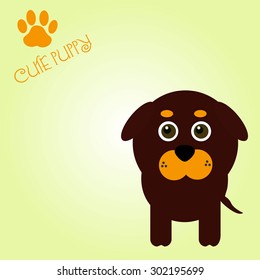 cute puppy vector illustration