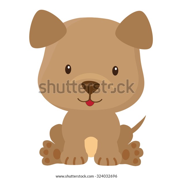 Cute Puppy Vector Illustration Stock Vector (Royalty Free) 324032696