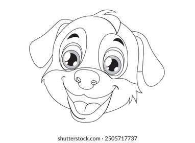 A cute puppy vector illustration with playful details and expressive eyes. Ideal for pet-themed designs, children’s products, or branding that evokes warmth, joy, and the charm of a lovable puppy.