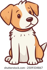 Cute Puppy Vector offers an adorable and charming illustration, perfect for children's designs, greeting cards, and playful projects. Ideal for adding a touch of sweetness to any creative work