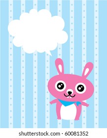 cute pure bunny tag