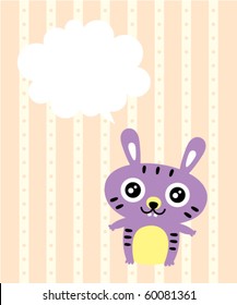 cute pure bunny tag
