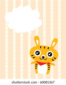 cute pure bunny tag