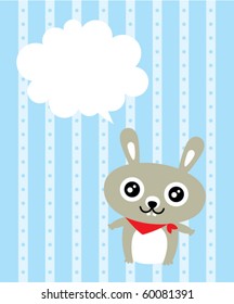 cute pure bunny tag