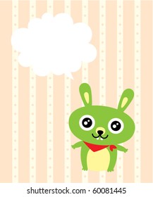 cute pure bunny tag