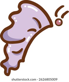 cute purple butterfly vector illustration