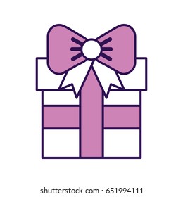 cute purple gift cartoon