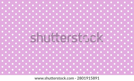 Cute Purple Polka Dot Background Inspired by Kawaii Style. Vector seamless texture for interior, cloth, textile, decorative, banner, cover, card.