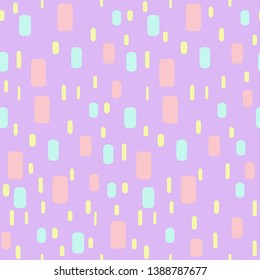 Cute purple seamless pattern wallpaper illustration abstract background with short line for girl style, baby shower, wrap paper