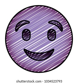 cute purple smile happy emoticon