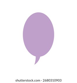 cute purple speech bubble element