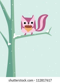 cute purple squirrel
