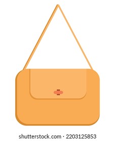 cute purse design over white