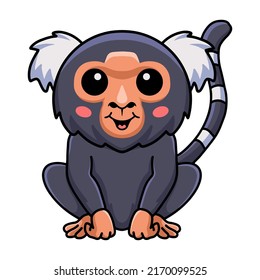 Cute Pygmy Marmoset Monkey Cartoon