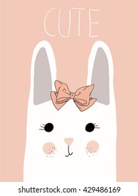 cute rabbit.