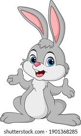 Cute Rabbit animal cartoon illustration