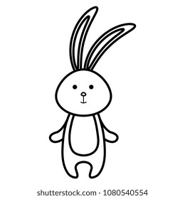 cute rabbit animal character