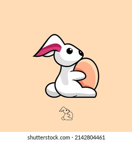 Cute rabbit animal design vector 