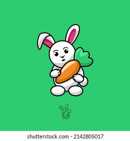 Cute rabbit animal design vector 