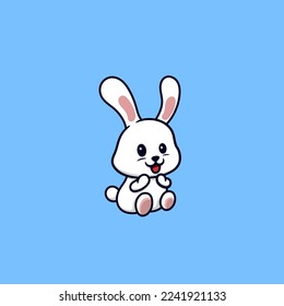 Cute Rabbit Bunny Cartoon Vector