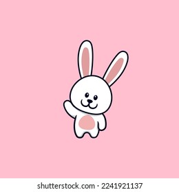 Cute Rabbit Bunny Cartoon Vector