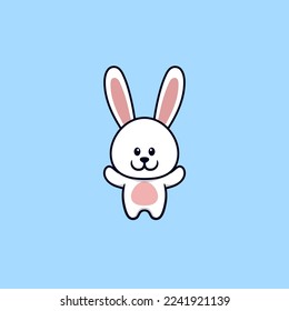 Cute Rabbit Bunny Cartoon Vector