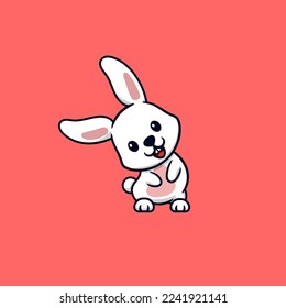 Cute Rabbit Bunny Cartoon Vector