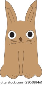 Cute Rabbit With Carrot Cartoon Vector Icon Illustration. Animal Icon Concept Isolated Vector. Flat Cartoon Style