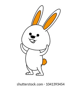 Cute rabbit cartoon