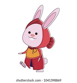 Cute rabbit cartoon