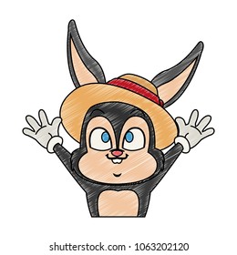 Cute rabbit cartoon