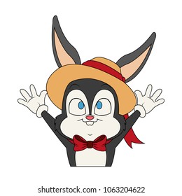 Cute rabbit cartoon