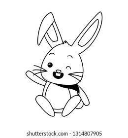 cute rabbit cartoon
