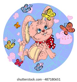 Cute rabbit cartoon