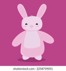 Cute Rabbit Cartoon Character Vector