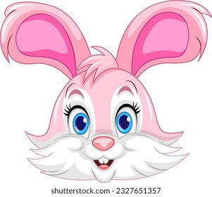 Cute Rabbit Cartoon Character Vector illustration