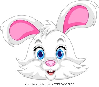 Cute Rabbit Cartoon Character Vector illustration