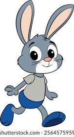 a cute rabbit cartoon image