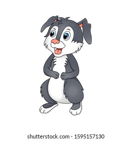 Cute rabbit cartoon isolated on white background