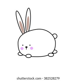 Cute Rabbit , Cartoon vector