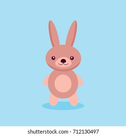 cute rabbit cartoon vector