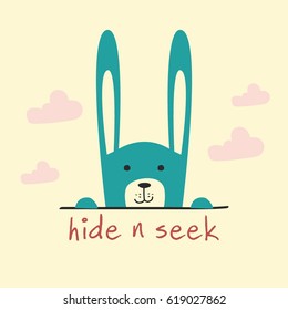 Cute Rabbit Cartoon Vector Illustration