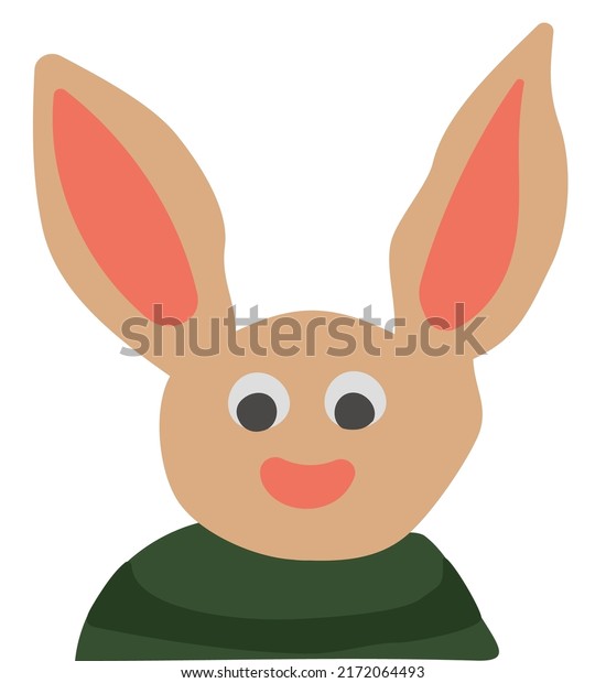 Cute Rabbit Cartoon Vector Illustration Stock Vector Royalty Free Shutterstock