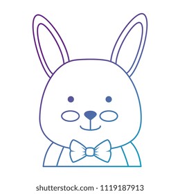 cute rabbit character icon