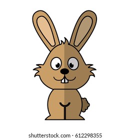 cute rabbit character icon