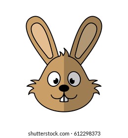 cute rabbit character icon